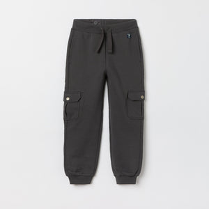 Grey Kids Cargo Joggers from the Polarn O. Pyret kidswear collection. The best ethical kids clothes