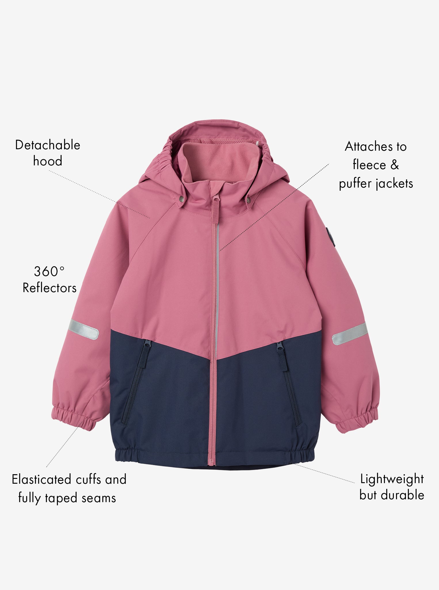 Lightweight Waterproof Kids Shell Jacket