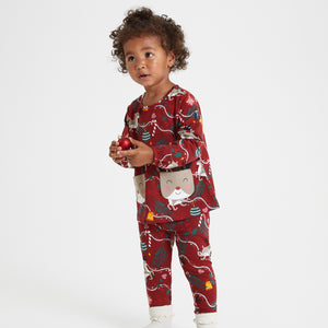 Reindeer Pocket Kids Top