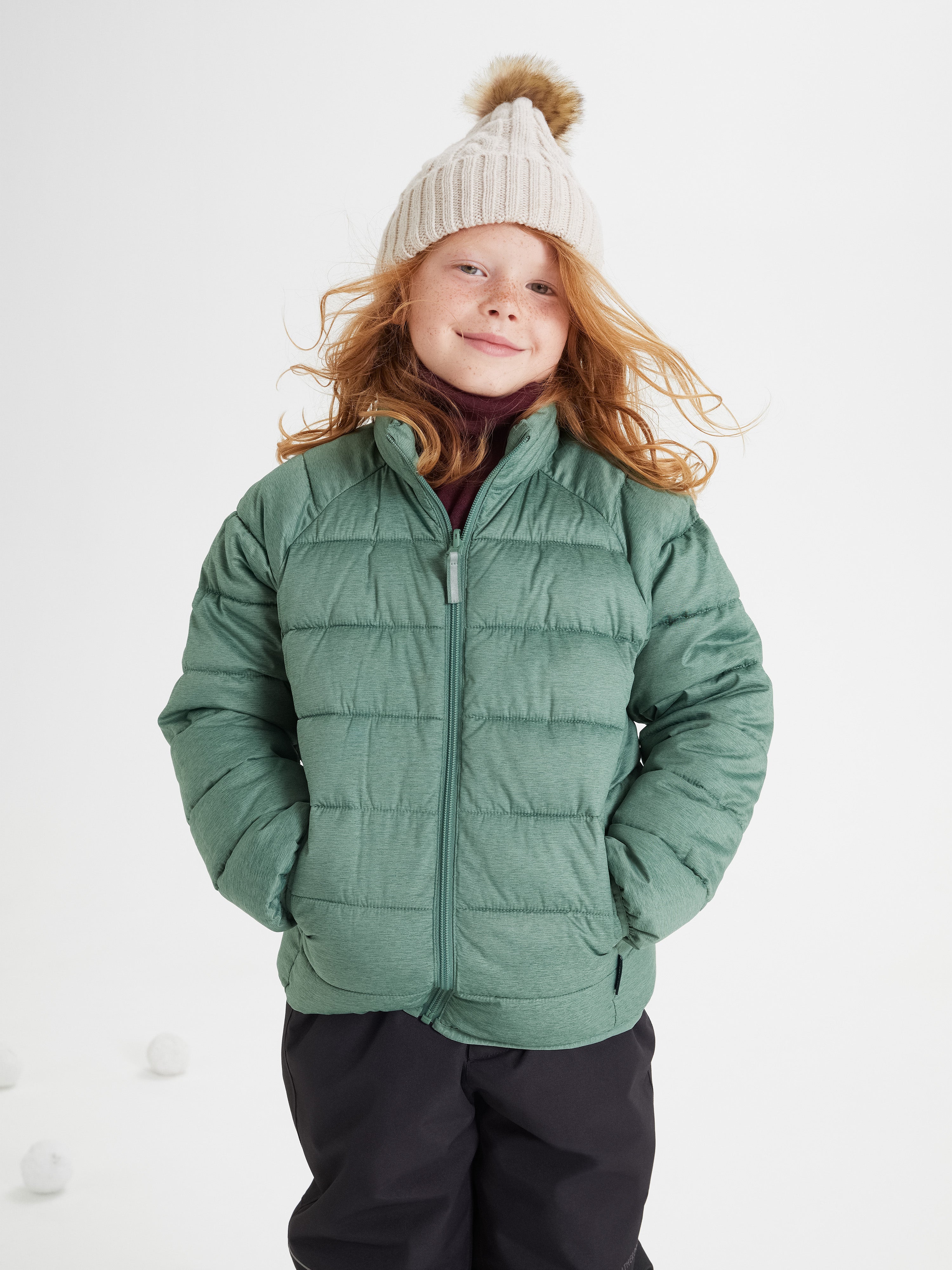 Kids Green 3 in 1 Coat | Polarn O. Pyret UK