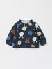 Bunny Print Baby Sweatshirt from the Polarn O. Pyret baby collection. Nordic kids clothes made from sustainable sources.