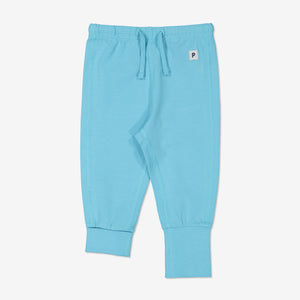 soft blue baby leggings