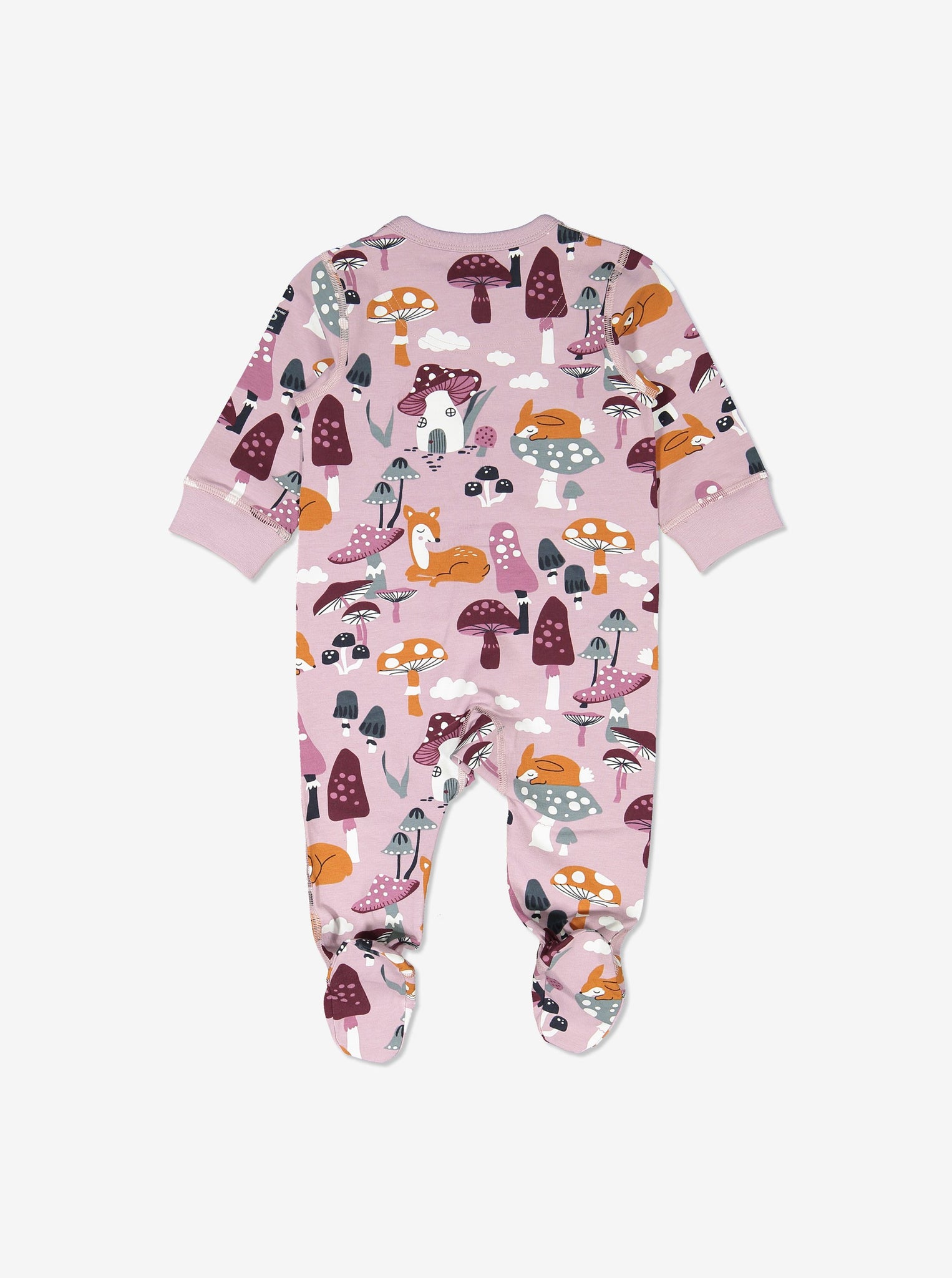 Floral Organic Baby Sleepsuits, Scandinavian Baby Clothes | Polarn O. Pyret UK