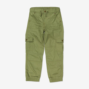 Organic Green Kids Cargo Trousers