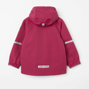 Red Kids Waterproof Shell Jacket from the Polarn O. Pyret kidswear collection. Made using ethically sourced materials.