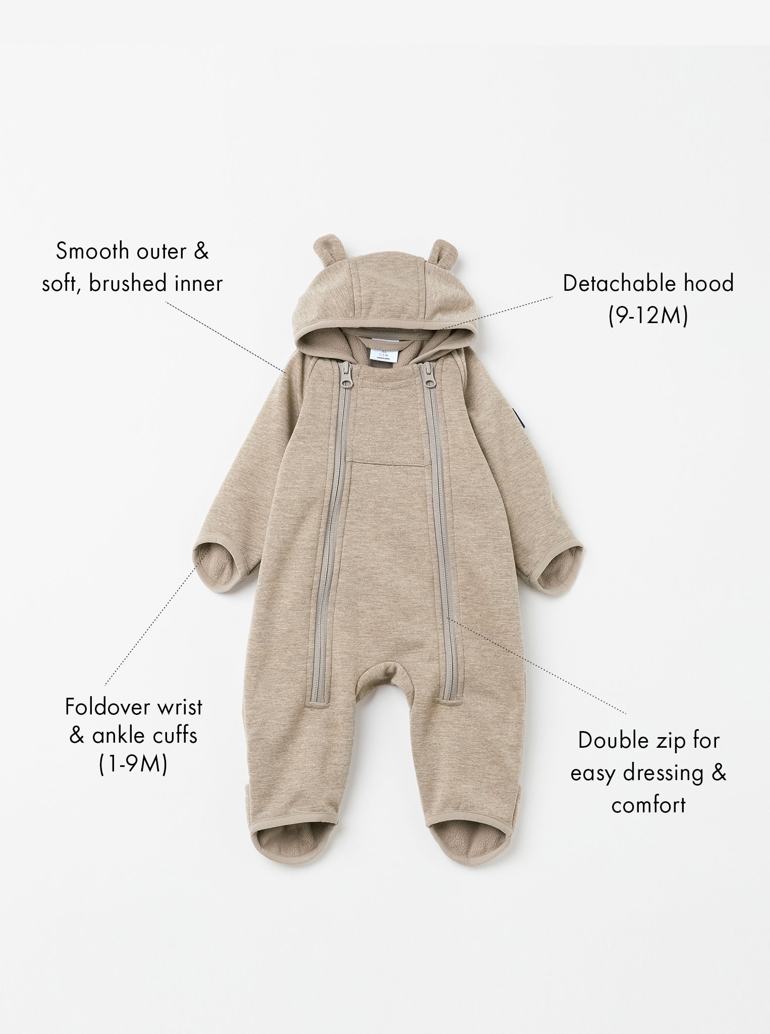 Baby best sale bear pramsuit