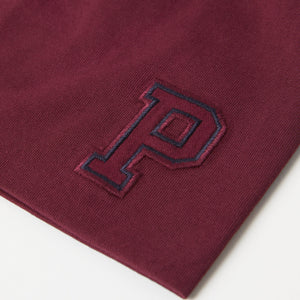 Organic Cotton Burgundy Kids Beanie from the Polarn O. Pyret kidswear collection. Made using ethically sourced materials.