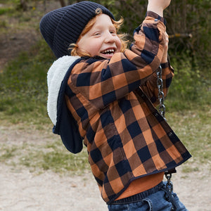 Navy Kids Knitted Hat from the Polarn O. Pyret kidswear collection. Made using ethically sourced materials.