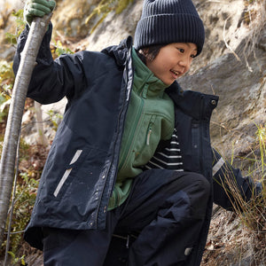 Navy Kids Knitted Hat from the Polarn O. Pyret kidswear collection. Made using ethically sourced materials.