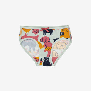 Organic Cotton Green Girls Briefs from the Polarn O. Pyret Kidswear collection. Nordic kids clothes made from sustainable sources.