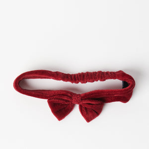 Velour Red Kids Hair Band from the Polarn O. Pyret kidswear collection. Clothes made using sustainably sourced materials.