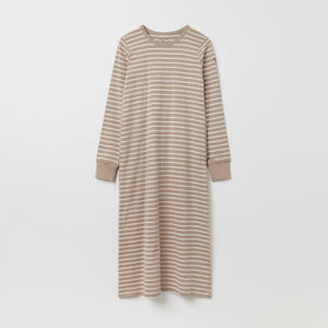 Organic Cotton Beige Adult Nightdress from the Polarn O. Pyret adult collection. Ethically produced kids clothing.