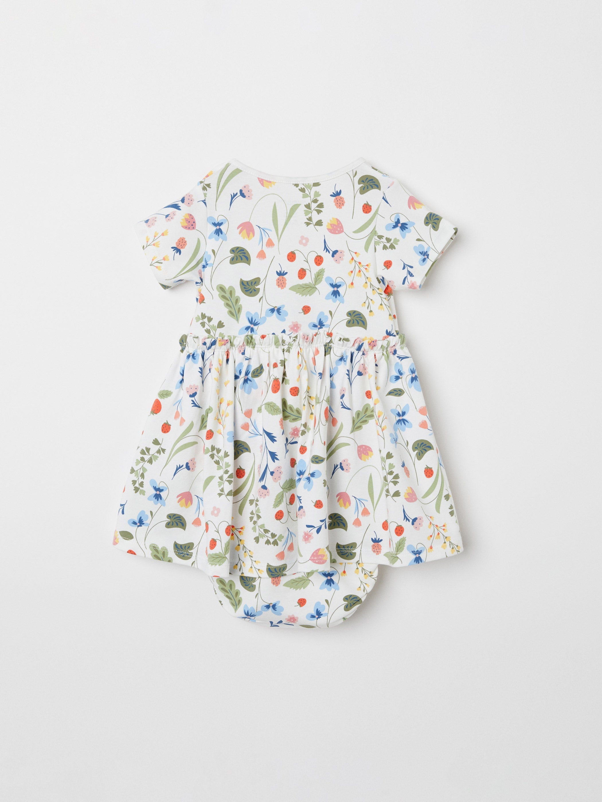 Strawberry Print Babygrow Dress | Polarn O. Pyret UK