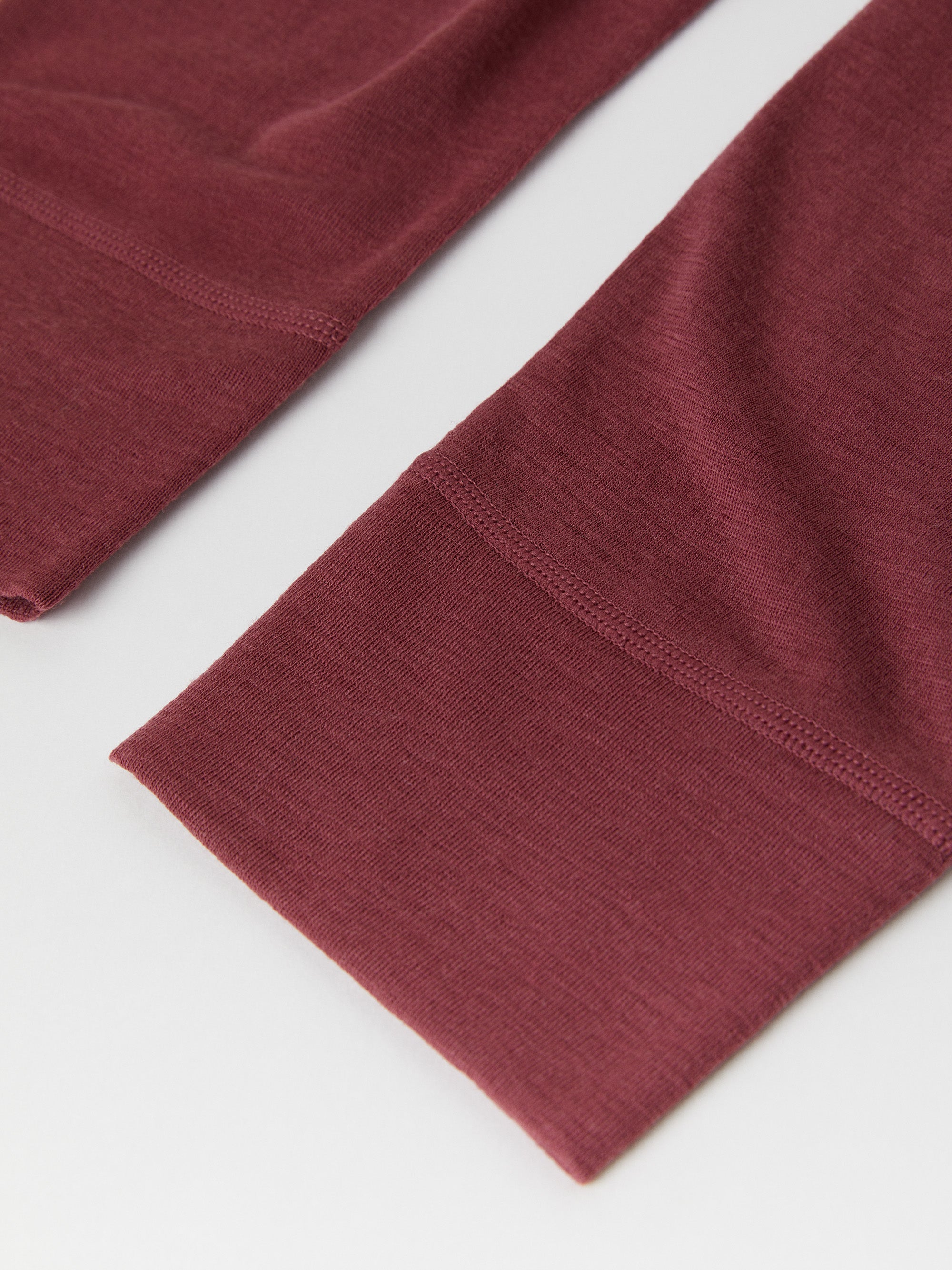 Red Adult Merino Wool Long Johns | Polarn O. Pyret UK